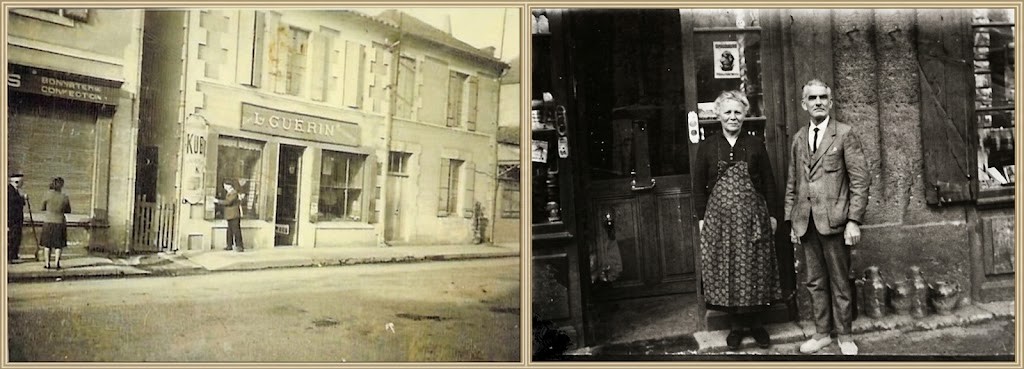 L'épicerie-mercerie Guérin et le magasin Poulain — au 76 et 78 de la rue. —