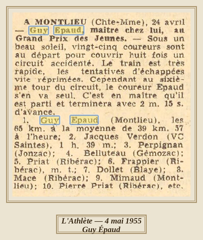 Une jeunesse prometteuse —