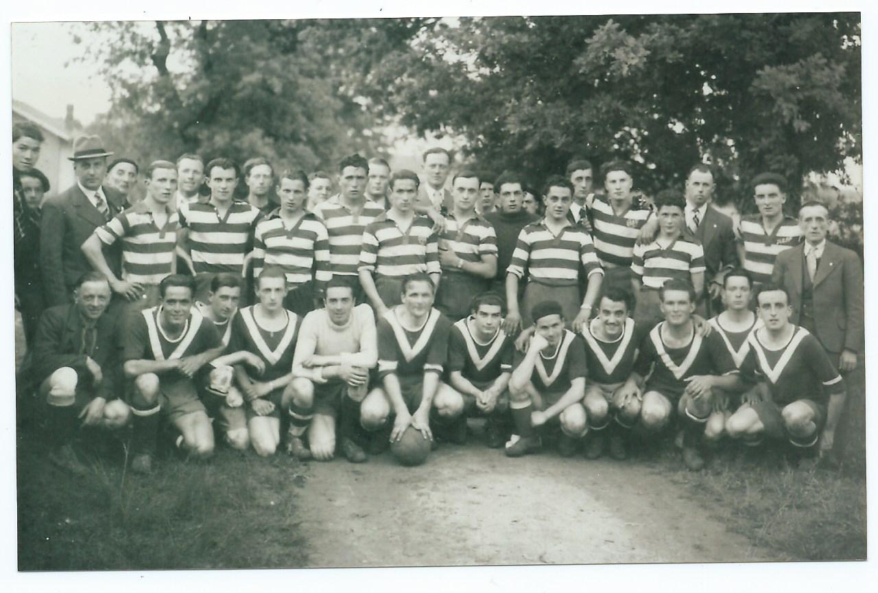 Réception de la réserve des Girondins en 1939