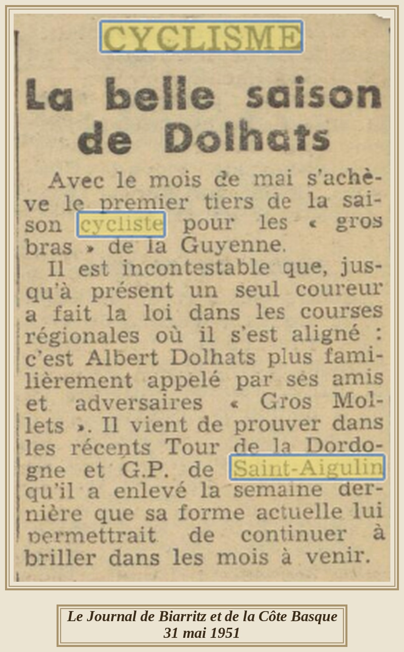 Le coup de force de Dolhats — Mai 1951 —