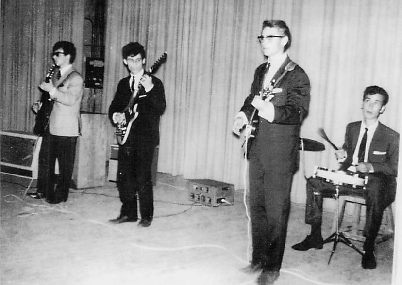 Le groupe de rock local «Les Scarbels» en 1965