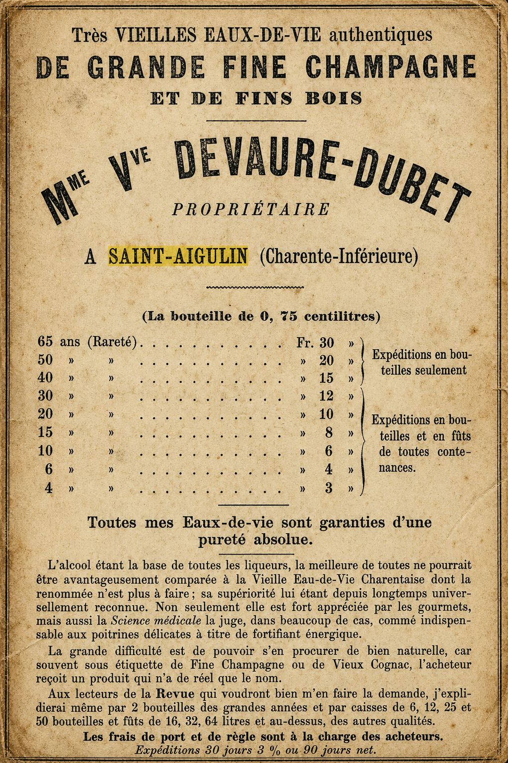 Quand l'eau-de-vie se faisait remède.
