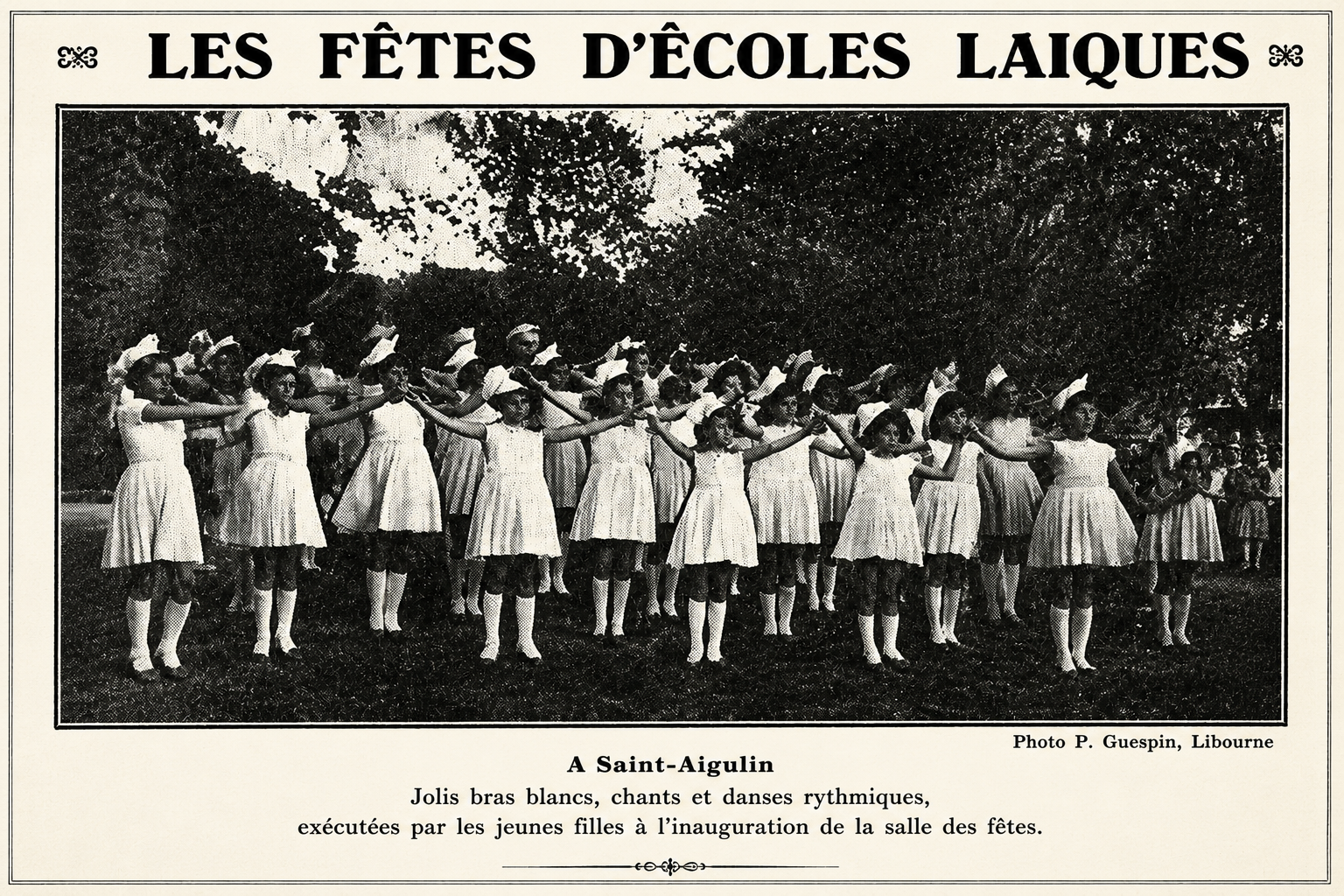 L'inauguration de la salle des fêtes.